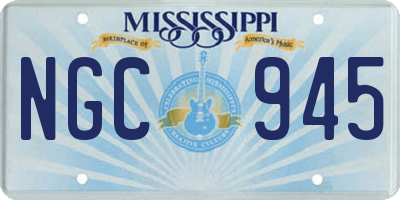 MS license plate NGC945