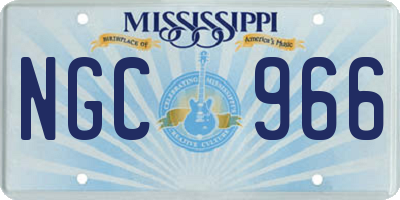 MS license plate NGC966