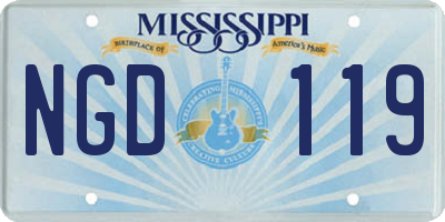 MS license plate NGD119