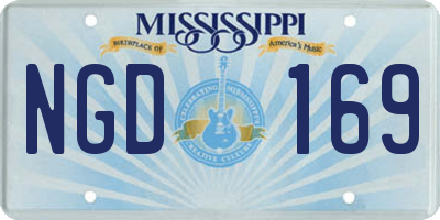 MS license plate NGD169