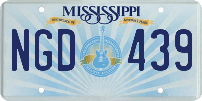 MS license plate NGD439