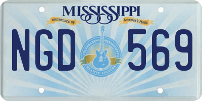 MS license plate NGD569
