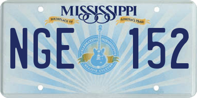 MS license plate NGE152