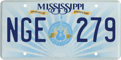 MS license plate NGE279