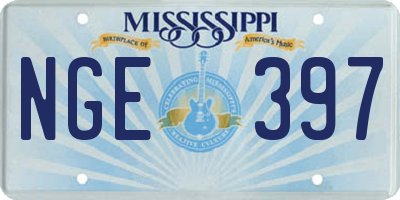 MS license plate NGE397