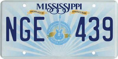 MS license plate NGE439