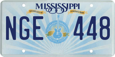 MS license plate NGE448