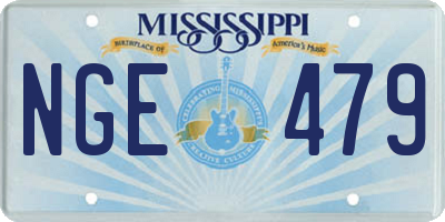 MS license plate NGE479