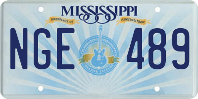 MS license plate NGE489