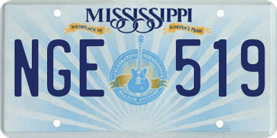 MS license plate NGE519