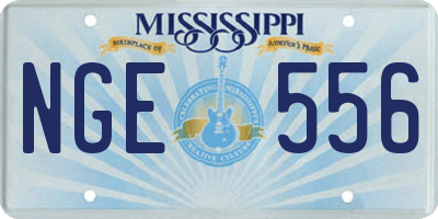 MS license plate NGE556