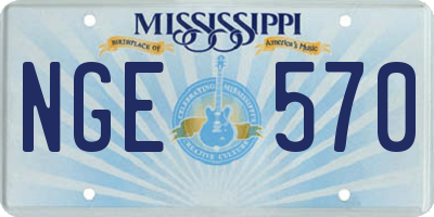 MS license plate NGE570