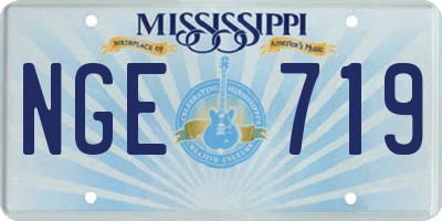 MS license plate NGE719
