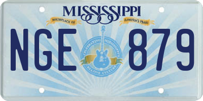MS license plate NGE879