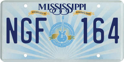 MS license plate NGF164