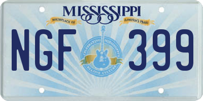 MS license plate NGF399