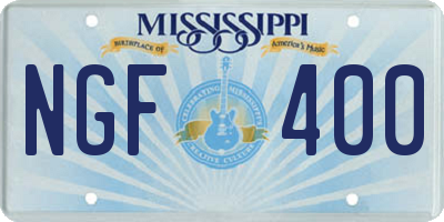 MS license plate NGF400