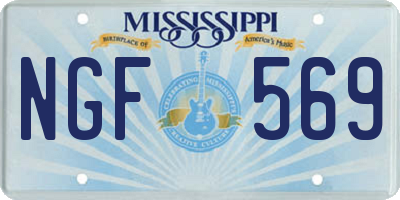 MS license plate NGF569