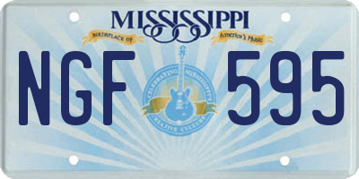MS license plate NGF595