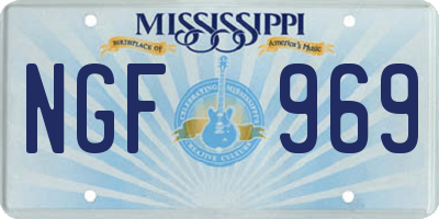 MS license plate NGF969