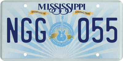 MS license plate NGG055