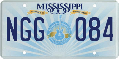 MS license plate NGG084