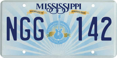 MS license plate NGG142