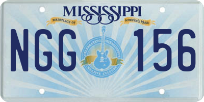 MS license plate NGG156