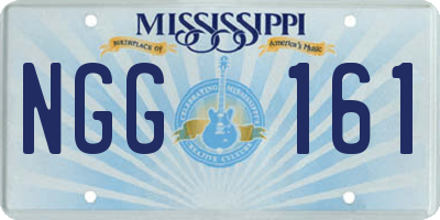 MS license plate NGG161