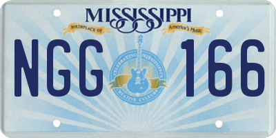 MS license plate NGG166
