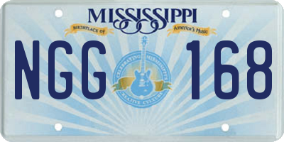 MS license plate NGG168