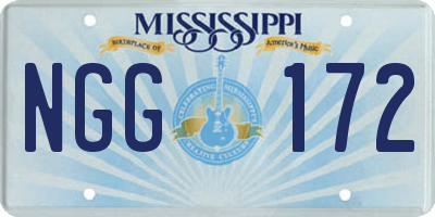 MS license plate NGG172