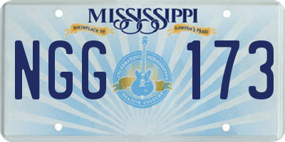 MS license plate NGG173