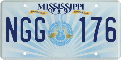 MS license plate NGG176