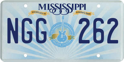 MS license plate NGG262