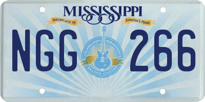 MS license plate NGG266