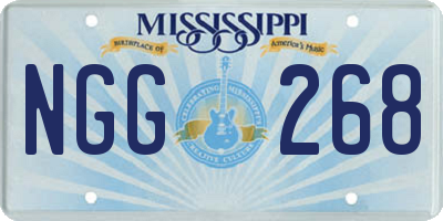 MS license plate NGG268