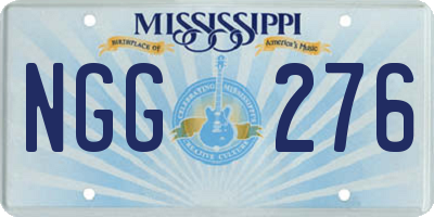 MS license plate NGG276