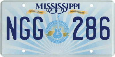 MS license plate NGG286