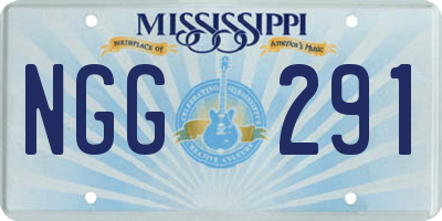 MS license plate NGG291