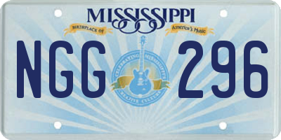 MS license plate NGG296