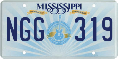MS license plate NGG319
