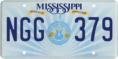 MS license plate NGG379