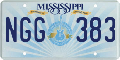 MS license plate NGG383