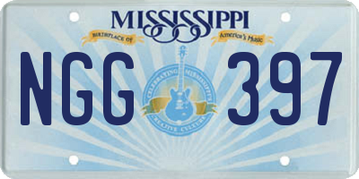 MS license plate NGG397