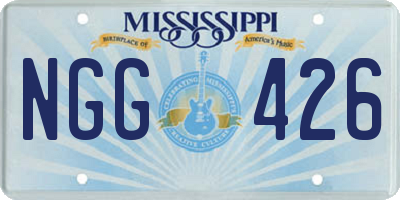 MS license plate NGG426