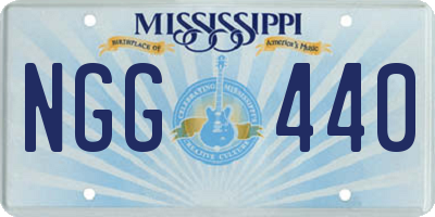 MS license plate NGG440