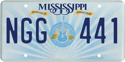 MS license plate NGG441