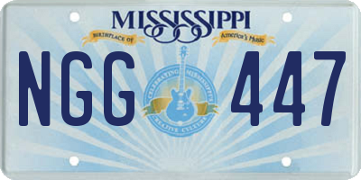MS license plate NGG447