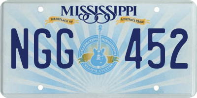 MS license plate NGG452